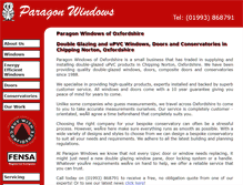 Tablet Screenshot of paragonwindows.co.uk